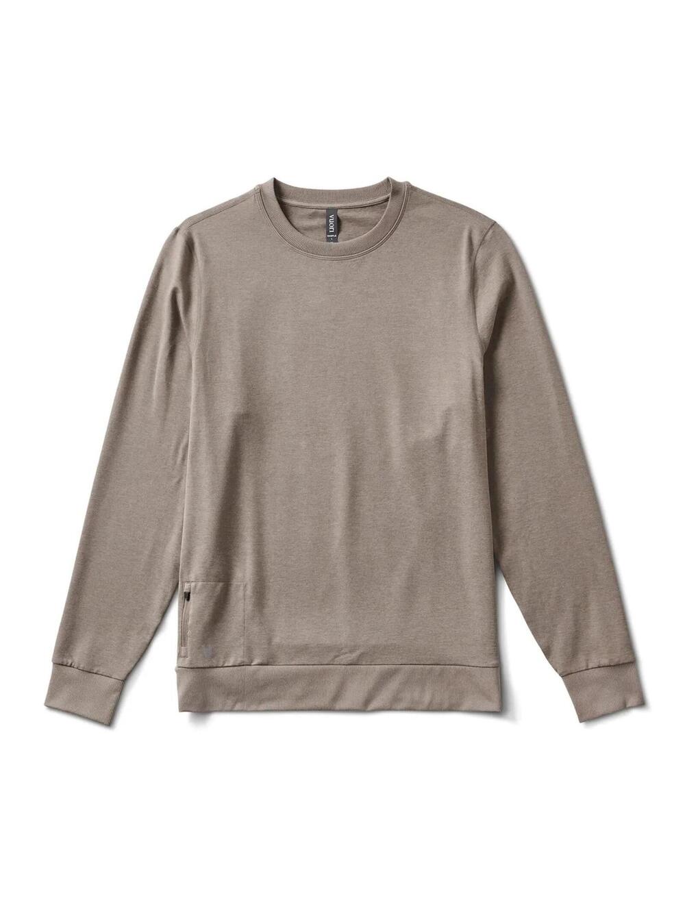 Vuori Ponto Performance Crew Mens 2XL Dark Walnut Heathered Pullover V224
